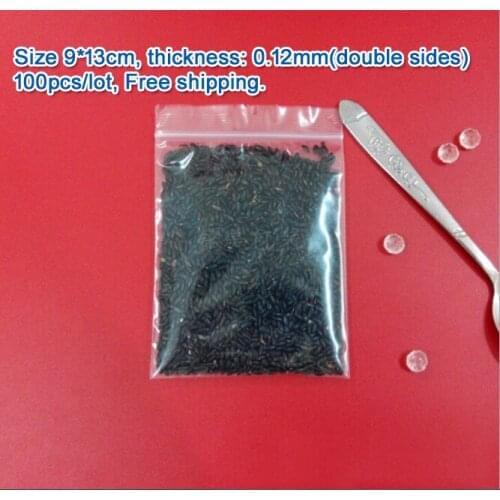 100pcs/lot high quality Transparent PE Zip Lock jewelry Gift Packaging Bags, 9*13cm clear plastic bags for bracelet packaging