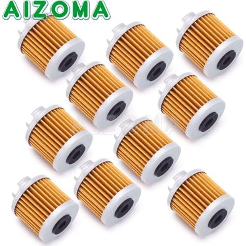 10X Motorcycle Oil Filter For Honda ATC125M TRX125 FourTrax YX Zongshen ZS190 Kitaco Takegawa Daytona SSR Fuel Filter Element