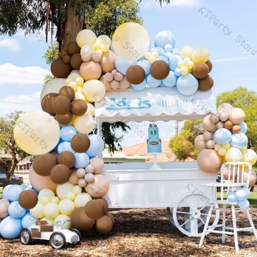 164pcs DIY Macaron Balloon Garland Kit Wedding Decoration Doubled Apricot Balloon Arch Gender Reveal Baby Shower Favors Decor
