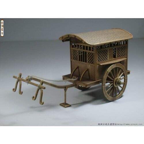 2019 new Chinese ancient carriage wooden model series/ Qin & Han dynasties carriage wooden model