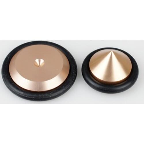 4PCS 23mm Aluminium Speaker Spikes Base Pads Amplifier Shockproof Isolation Stand Feet #Golden