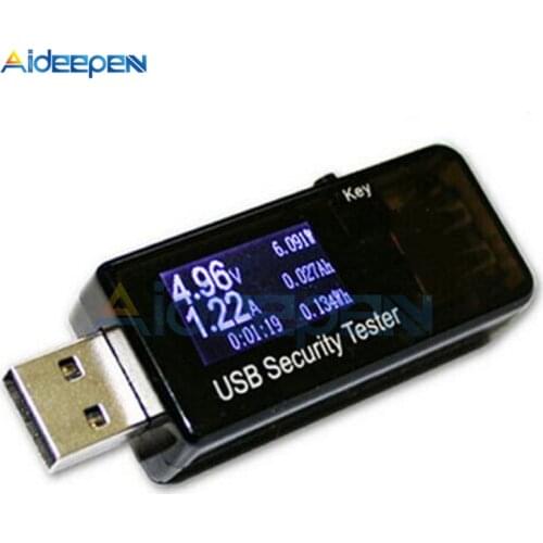 6 in 1 LCD Digital Voltmeter Ammeter 5V 12V USB Tester DC Voltage Meter Current Meter Power Capacity Detector Charger Monitor