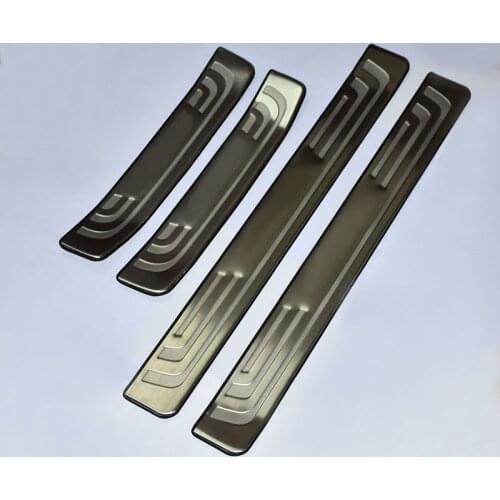 Car styling Car Accessories 4PCS Stainless Steel Door Sill led Plate Welcome Pedal For Honda CRV 2012 2013 2014 2015 2016