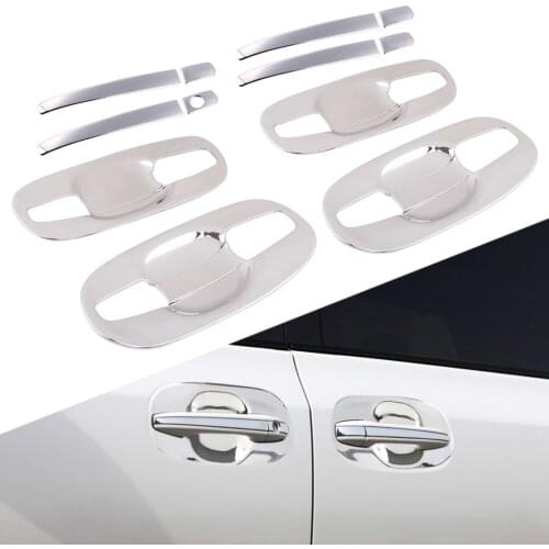 Car Door Handle Cup Bowl Trim Cover sticker Fit For Toyota Sienna MK3 XL30 2011 2012 2013 2014 2015 2016 2017 2018 2019 2020