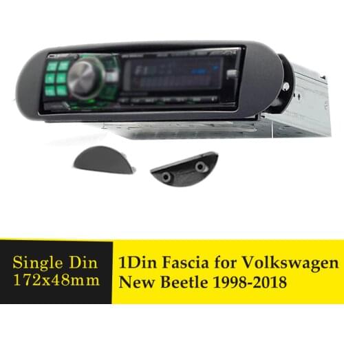 One Din Car Fascia Stereo Radio Frame For VOLKSWAGEN New Beetle 1998-2018 Stereo GPS CD DVD Player Panel Plate Refitting Fasicas