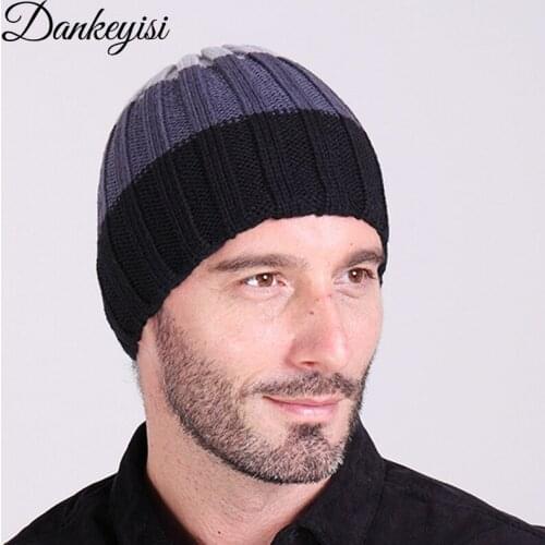 DANKEYISI Unisex Men Women Hat Sriped Skullies Beanies Hedging Cap Knitted Caps Bonnet Hat Hip Hop Caps Autumn Gorros