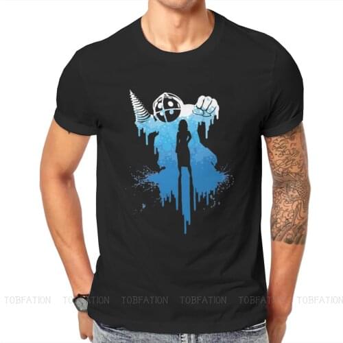 BioShock Shooter Game Gaming Tshirt Top Graphic Men Classic Fashion Summer Mens Clothing Cotton Harajuku T Shirt