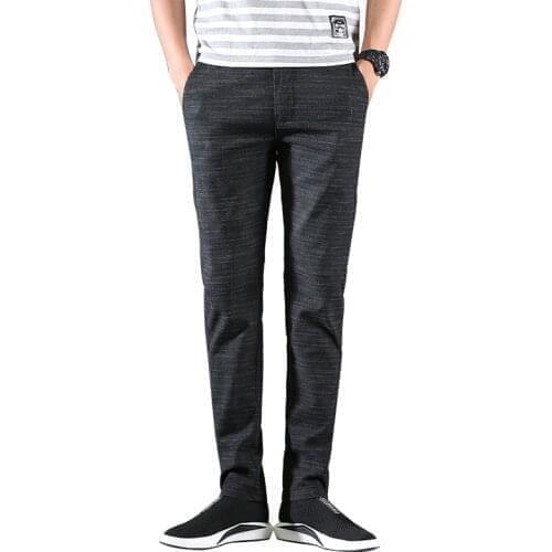 Cotton Formal Trousers Men 2021 Spring Autumn New Fashion Mens Casual Pants High Quality Brand Business Pants Male Clothing