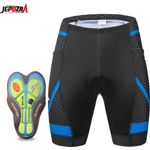 Jepozra Unisex Cycling Shorts 2021 Pro Bike Team Summer Cycling Short Tights Bicycle MTB Road Bike Trousers Breathable 4DGel Pad