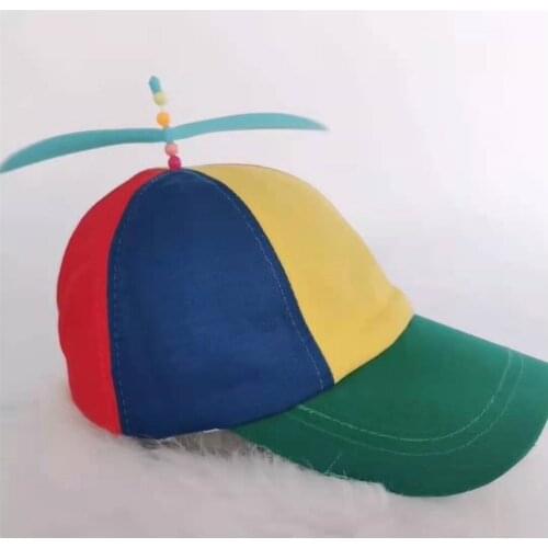 Funny Adventure dad hat fashion colorful Bamboo Dragonfly Patchwork baseball cap for 9-20 year Helicopter Propeller Snapback hat