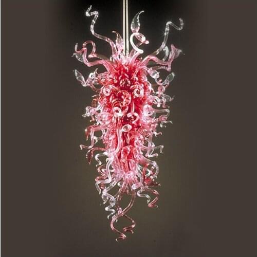 China Supplier Handmade Blown Murano Glass Chandeliers Blown Glass Chain Pendant Lamps