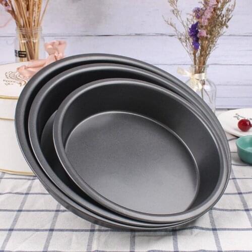 6/7/8/9inch Non Stick Round Pizza Pan Baking Pastry Quiche Round Pie Cake Dishes Pans Tray Baking Sheet Pan Tray Kitchen Items