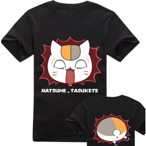 Summer new milk silk T-shirt Anime Natsume Yujin-cho Cosplay Casual Polyester Short Sleeve Cute fashion personality T-Shirt