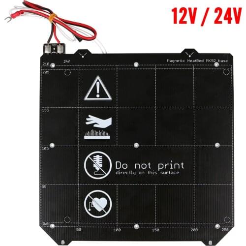Clone Prusa i3 MK3 3D Printer MK3 Y carriage Magnetic Heated Bed MK52 24v Wiring Thermistor With Magnet For Prusa i3 MK3 MK3S