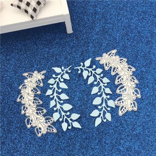 2pcs Leaves Metal Cutting Dies Stencils For Card Making Decorative Embossing Suit Paper Cards Stamp DIY