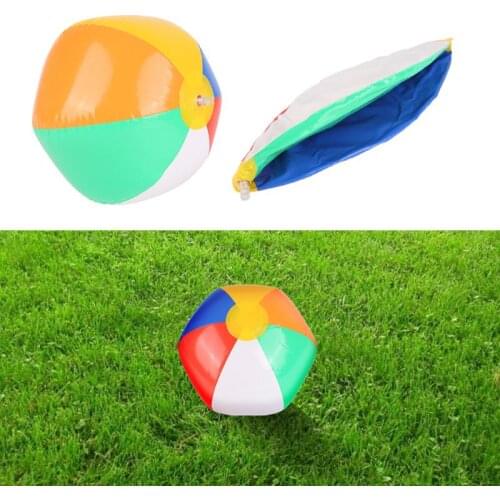 Beach Ball Inflatable Rainbow Color 23cm Balloon Pool Party Water Games Summer Outdoor Beach Swimming Toys
