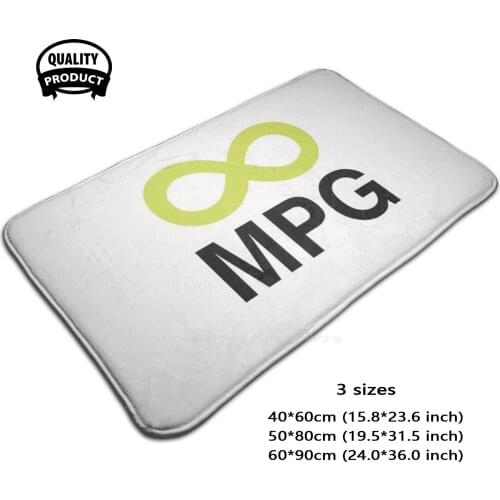 Infinite Mpg Electric Vehicle Addict Zero Emission Door Mat Foot Pad Home Rug Ev Electric Car Zero Emission Drive Electric