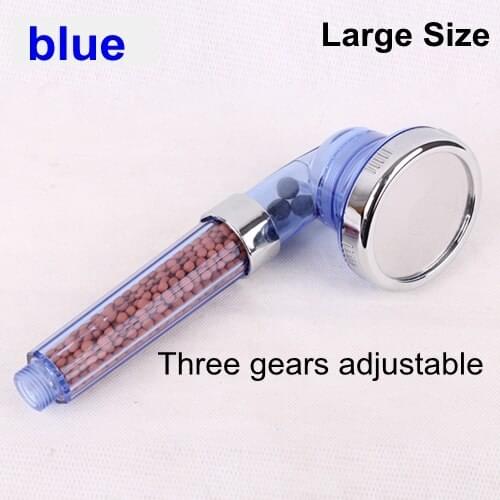 Negative Ion Shower Head Tourmaline Shower Pressurized Water-Saving Large Hand-Held Shower Nozzle Bathroom off-on Shower Head