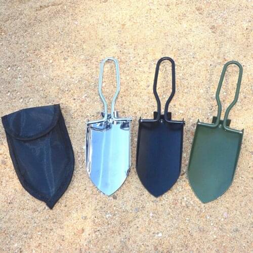 Portable Folding Shovel Multi-functional Compass Military Tactical For Outdoor Hiking Emergency Survive Tool Drop Shipping Sale