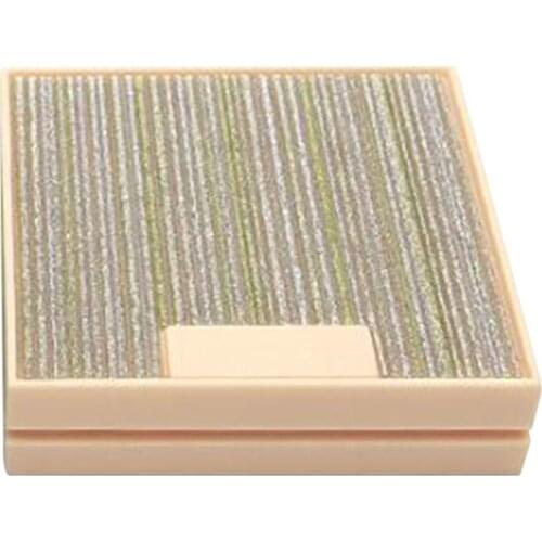 Empty Pressed Powder Case Makeup Blusher Highlights Cosmetic Container Box with Mirror, Compact Size