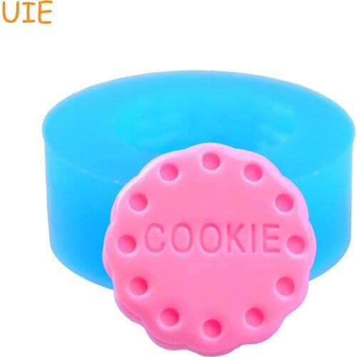 QYL080U 18.5mm COOKIE Silicone Mold - Cake Decorating, Sugarcraft, Fondant, Resin, Polymer Clay, Gum Paste, Candy, Chocolate Wax