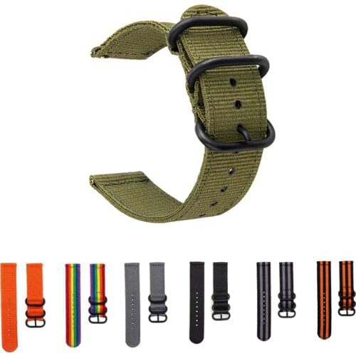 For Ticwatch Pro 3 GPS Smart Watch Band 22mm Nylon Canvas Strap For Ticwatch Pro 2020/E2/S2/GTX Sport Replace Bracelets Correa