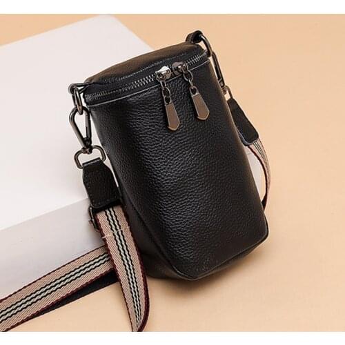 100% Genuine Leather Women Handbag Designer Cowhide Women Mobile phone bag Fashion Mini Female Crossbody bag Luxury Shoulder Bag