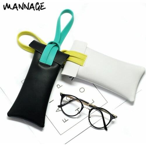 Portable PU Glasses Case Fashion Sunglasses Holder Eyeglasses Storage Pouch Eyewear Accessories