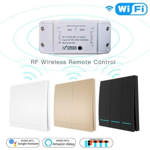 DIY WiFi Smart Light Switch Universal Breaker Timer EWelink APP Wireless Remote Control Works With Alexa Google Home Smart Home