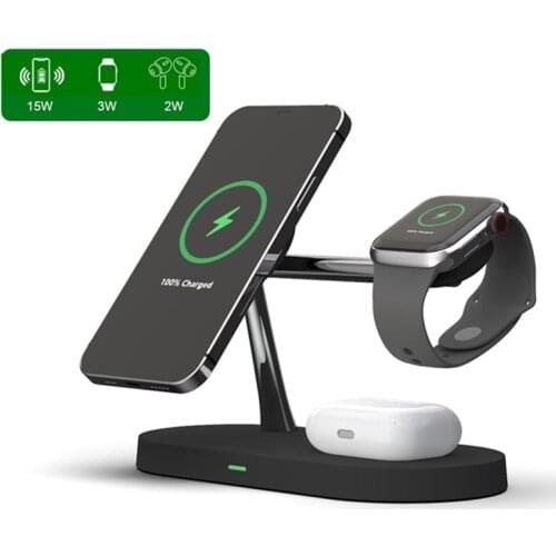 Universal 3in1 15W Qi Wireless Charger For Iphone XS 8 11 Pro Max Huawei Samsung Fast Charging Station For Apple Watch 5 4 3 2 1