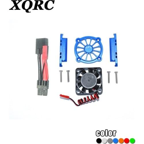 XQRC For 1 / 10 Maxx off-road remote control Bigfoot car motor truck 89076-4 aluminum alloy motor radiator with fan