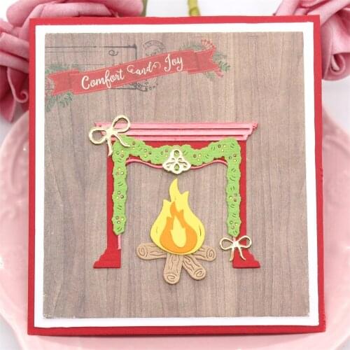 YPP CRAFT Christmas Fire place Metal Cutting Dies Stencils for DIY Scrapbooking Decorative Embossing DIY Paper Cards