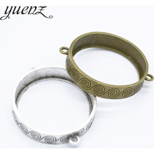 YuenZ 3pcs Round frame base Charms Pendants Jewelry Making Crafts Handmade C27