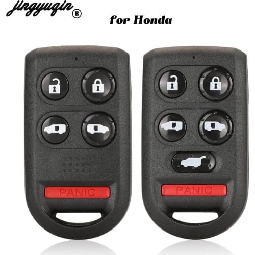 Jinyuqin Replacement 5/6 Buttons For Honda Odyssey EX EXL Odyssey Touring Fob Remote Car Key Shell Case