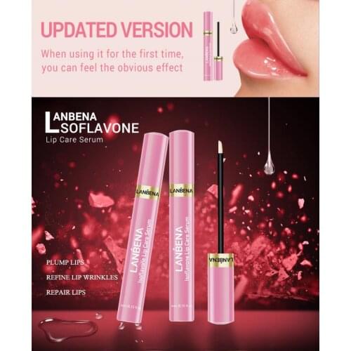 LANBENA Liquid Lipstick Lip Care Serum Lip Gloss Essence Elasticity Moisturizing Nourish Repair Lips Lines Lip Blam Makeup TSLM2