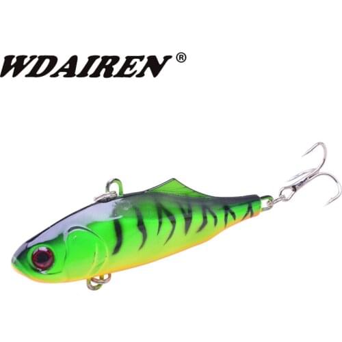 1Pcs VIB Winter Ice Sea Fishing Lures 7cm 23g Hard Crankbait Wobblers Artificial 5 Colors Trolling Carp Fishing Accessories