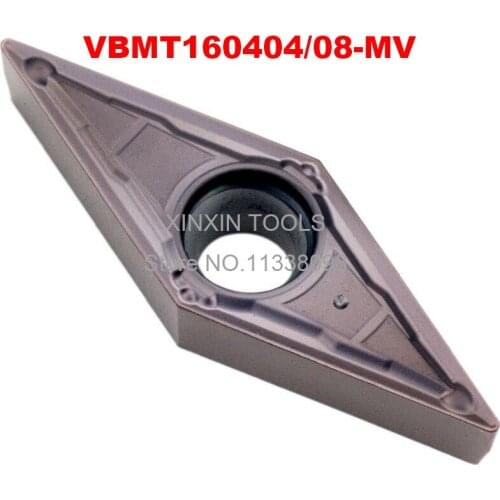 10Pcs VBMT160404-MV/ VBMT160408-MV CNC Lathe Tool Turning Carbide Insert For stainless steel