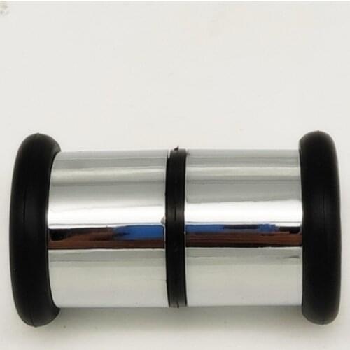 2Pcs 6.8*3.9cm Single Hole Round Sliding Glass Door Handle For 4- 6mm Enclosure Handles For Shower Cabin Accessories