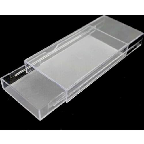 20pcs Acrylic Eyelashes Packing Box Slip Opening Drawer Design Eyelash Storage Box Cosmetic Eyelashes Empty Case Organizer