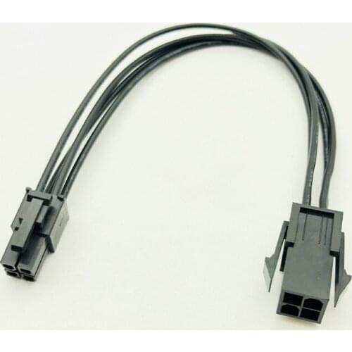 4Pin PC Cable CPU Power Supply Extension Cord Cable Desktop 4 Pin 4P ATX Power Male to Female Connector Cable 20cm UL 18AWG Wire