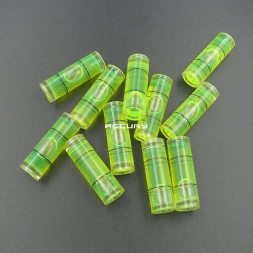 100pcs 10*30mm Acrylic Circular Bubble level vials Spirit level Round Photo Frame Wall hanging TV