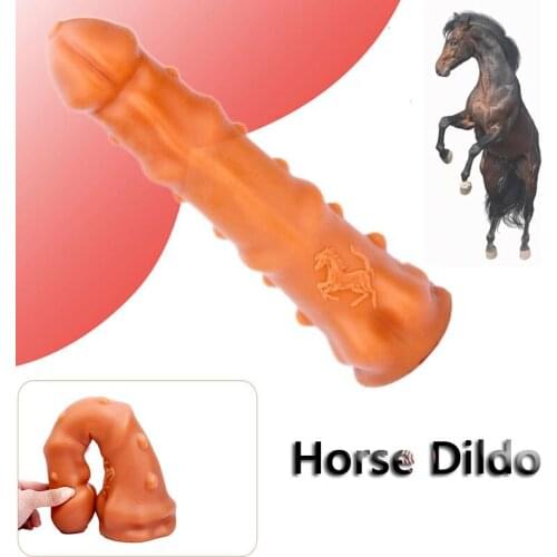 Long Anal Plugs Horse Dildo Female Masturbation Soft Realistic Animal Dildos Super Huge Butt Plug Adult Anal Sex Toys for Woman