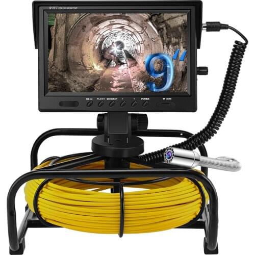 Eyoyo Pipeline Endoscope Inspection Camera New Underwater Industrial Pipe Sewer Drain Wall Video Plumbing System 9“ LCD Monito