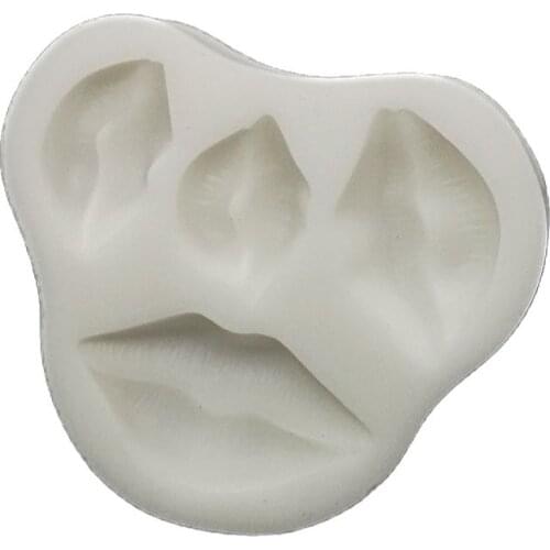 Bakeware Silicone Fondant Molds 3D Lip Mold Fondant Cake Decorating Tools Silicone Chocolate Gumpaste Mould Cake Tools H907