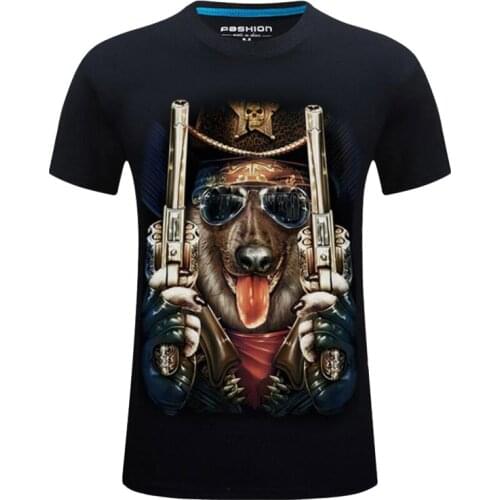 Summer Mens Clothing Dog 3d Print Funny T Shirts Casual Short Sleeve T-Shirts 6xl Oversized T-Shirt Men Streetwear tshirt homme