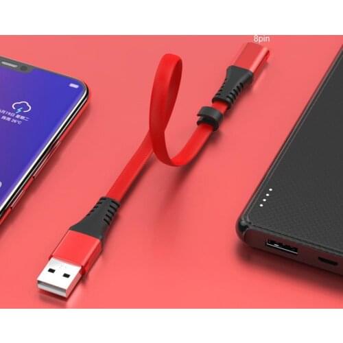 15CM USB Type C 8Pin Micro USB Cable For iPhone 11 Xr 8 X 7 6S Plus iOS 10 9 8 For Samsung Nokia 5A Fast Charging Cables Cord