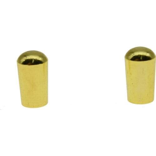 KAISH 2pcs Gold Metric M3.5 METAL LP Guitar 3 Way Toggle Switch Tip Knob Fits for Epi