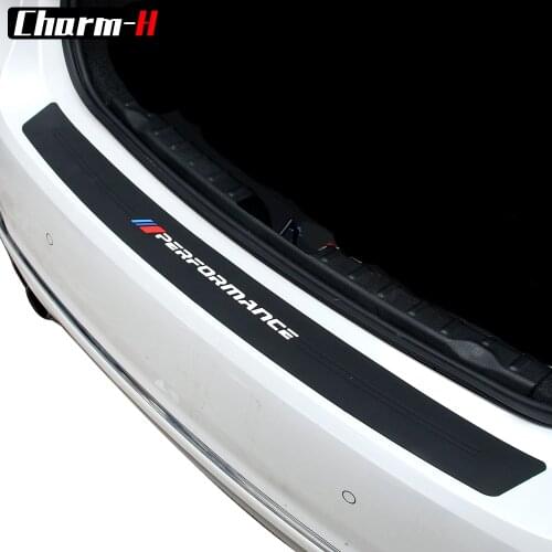 Soft Rubber M Performance Car Rear Bumper Protection Trim Guard Plate Protector Sticker For BMW F30 F31 F34 F35 F80 M3 E46 E90