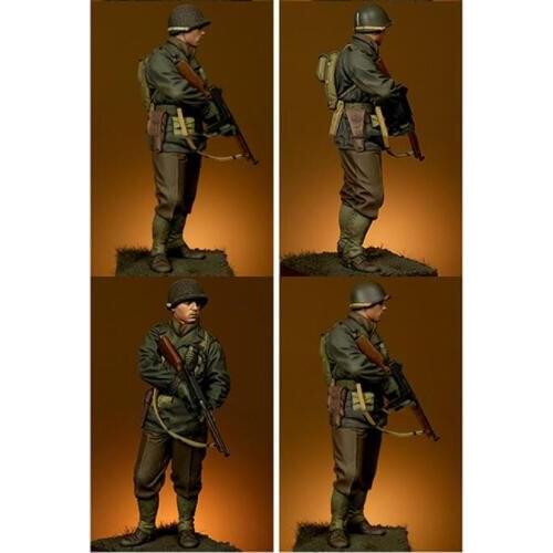 New Unassembled 1/16 120mm US 1st The Big Red One soldier standing Resin Kit DIY Toys Unpainted resin model