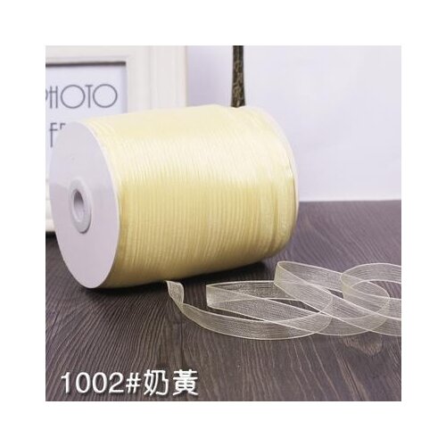 New 3/8" inch 10meters width 1cm Chiffon Ribbon DIY Headbands Christmas Bowknot Wedding Party Decoration Gift Packing Ribbon